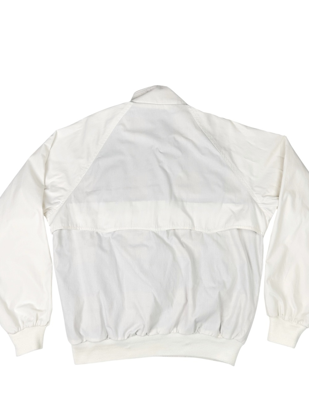 Vintage Sears Roebuck & Co. White Harrington Bomber Jacket Size M Flannel Lined - Picture 6 of 9